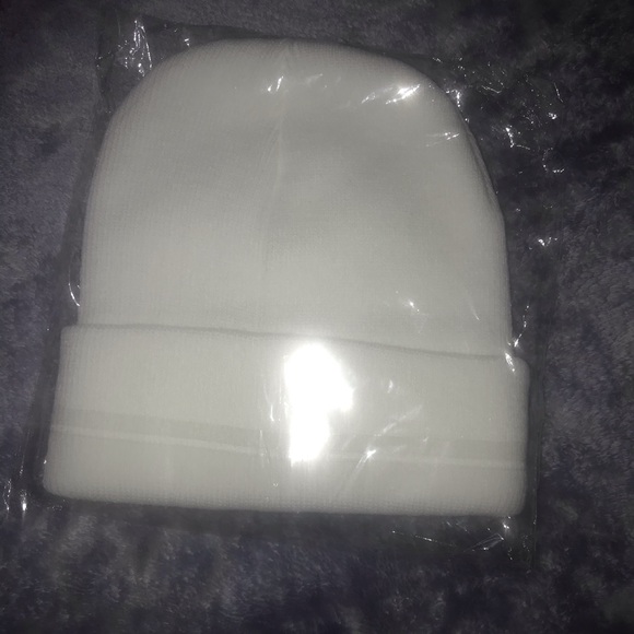 White Drew Beanie - Picture 3 of 3